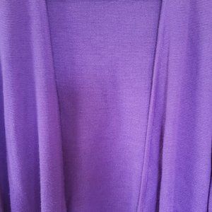 The Limited, Size Large, Purple Sweater Jacket, no buttons, no zipper